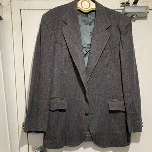 VINTAGE PENDLETON WESTERN LONG TWEED SPORT JACKETS SIZE L